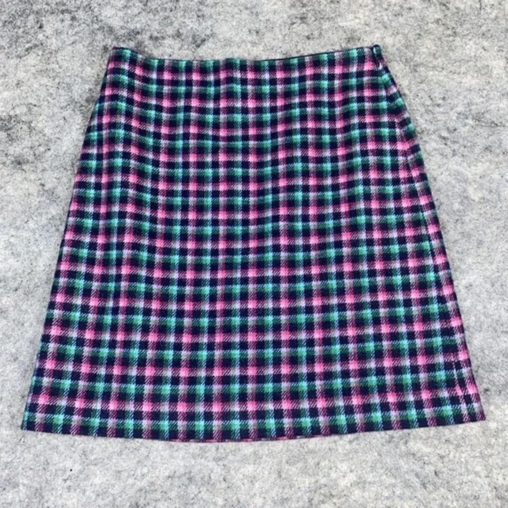 Talbots Plaid Pencil Skirt